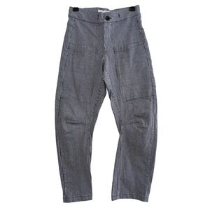 Longway‎ Hickory Striped Painter Pants Jeans Womens XS 26x26